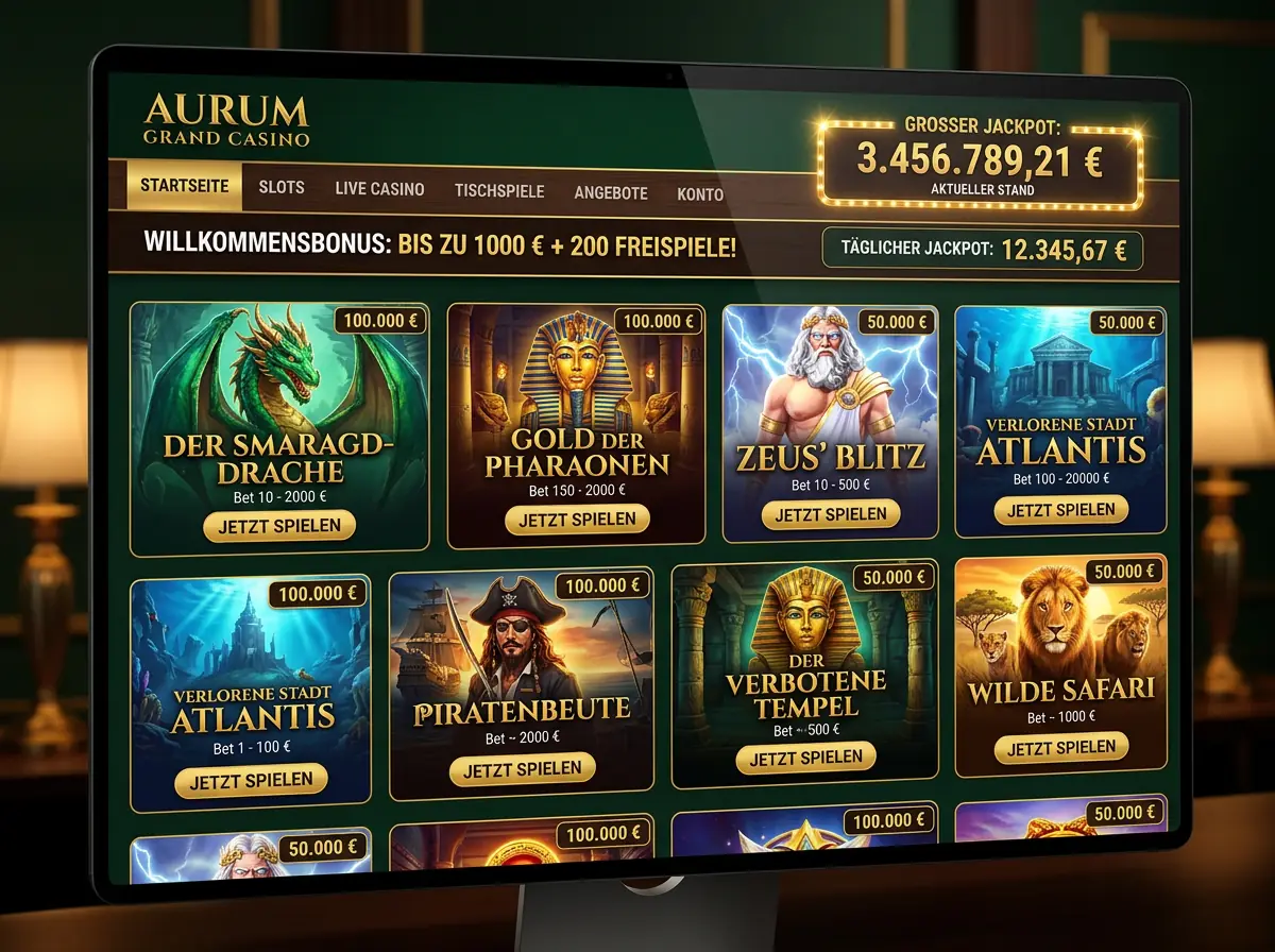 Tradition — Spielsaal und Angebot